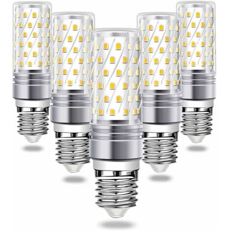 Lampadina LED E27, lampadina Mas 16W equivalente a lampadina alogena da 120W, E27 Mas 6000K bianco freddo 1600LM luminoso AC 230V Lampadario E27 360° Fascio LED ampio 842835 SMD Confezione da 5 (1/4)