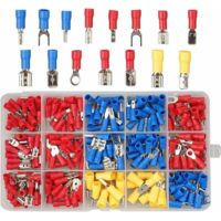 Confezione da 280 capicorda elettrici isolati - Pinza crimpatrice isolata - Connettori per cavi isolati - Assortimento di connettori per cavi elettrici