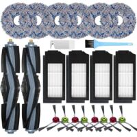 Accessori VUSZR per aspirapolvere Ecovacs Deebot X1 Omni / X1 e Omni / X1 Turbo: 2 spazzole principali, 8 spazzole laterali, 6 panni per la pulizia.