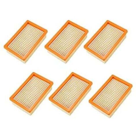 Lote de 6 Filtros para Aspirador Karcher MV4 MV5 MV6 WD4 WD5 WD6, PièCes de Rechange Filter HéPatique (1/5)