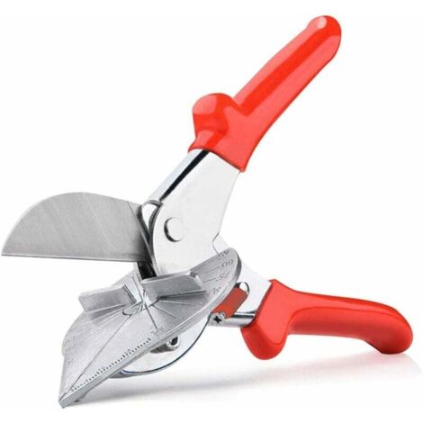 Cisaille d'Angle à Mitre Cisailles à Onglets Multi-Angles de 45 à 135 Degrés Cisaillement de Joint Pince Coupante à Onglet pour Coupe-Liège Bandes Plastique ou Conduites d'Eau Plastique (1/5)