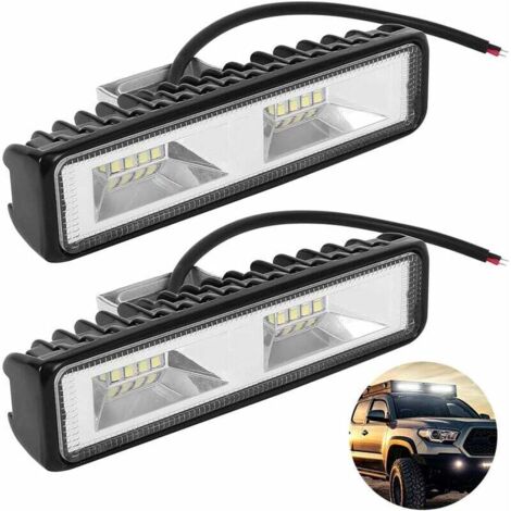 pezzi di luci da lavoro a LED, barra luminosa a LED per veicoli, barche, camion, auto, SUV, ATV, 48 W 12-30 V