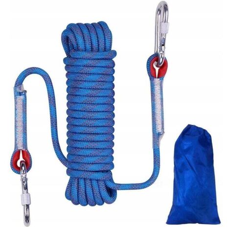 Corda da arrampicata, corda intrecciata, stendibiancheria, corda da arrampicata, arancione da 14 mm (20 metri)