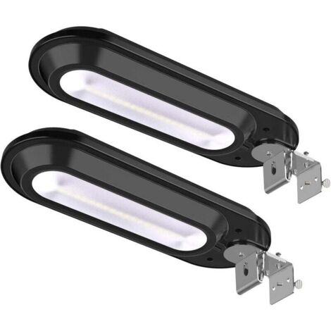 Farola solar de 18 LED, lámpara solar exterior ajustable de gran angular de 180° con sensor de movimiento, 600 lúmenes, resistente al agua IP65, foco solar para jardín, caminos y escaleras. (1/3)