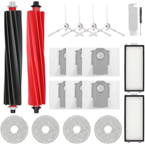 Accesorios VUSZR para aspiradora Roborock Qrevo Master/Qrevo Slim. Incluye 2 cepillos principales, 2 filtros HEPA y 6 bolsas para el polvo. (1/5)