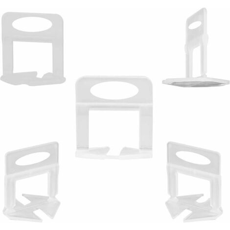 Sistema de nivelación de baldosas, 300 clips espaciadores de 1 mm para herramientas de suelo y baldosas. (1/5)