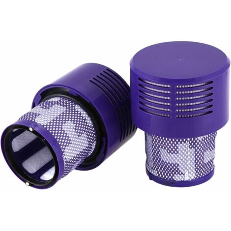 Paquete de 2 filtros de repuesto para la aspiradora Dyson Cyclone V10 SV12 Absolute Animal Total Clean. Repuestos para aspiradoras HEPA. Prefiltro para Dyson V10 SV12. Sustituye a la pieza número 9690 (1/5)
