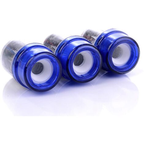 3 filtros domésticos dobles, filtro de carbón de bambú con iones negativos, purificador de agua para grifo, (1/3)