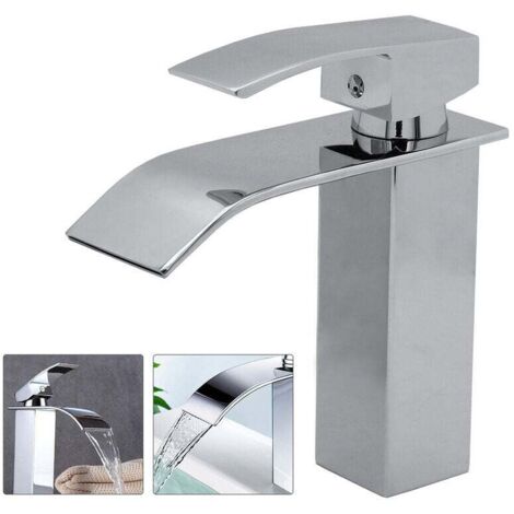 Grifo mezclador de cocina cromado anticorrosión y resistente al óxido con grifo de agua fría y caliente opcional. (1/5)