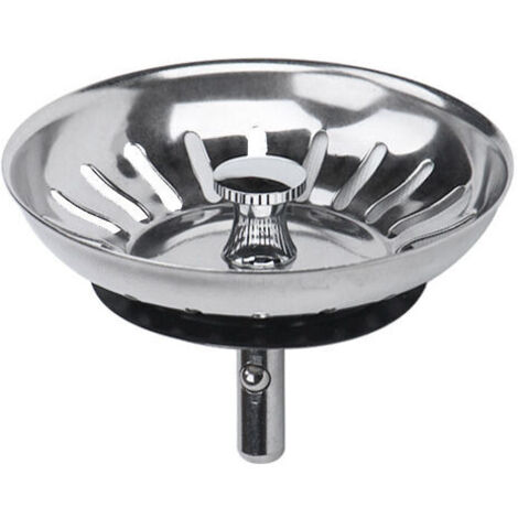Colador de fregadero de acero inoxidable de 1 pieza, filtro de doble capa para fregadero, escurridor para fregadero de cocina y baño - Diámetro 83 mm (1/4)