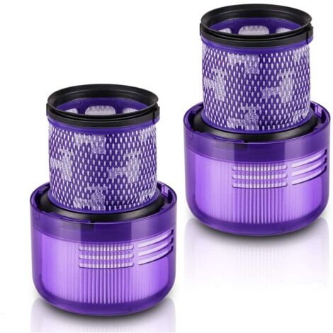 Filtro para Dyson V10 SV12, 2 filtros para aspiradoras Dyson Cyclone V10 SV12 Series V10 Absolute Animal Motorhead Total Clean, paquete de 2 filtros de repuesto lavables, pieza Dyson DY-969082-01 (1/5)