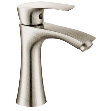 Grifo para lavabo de baño, aireador ahorrador de agua, sin esfuerzo, incluye desagüe de fácil instalación, fácil de instalar y limpiar, aleación de zinc. (1/3)