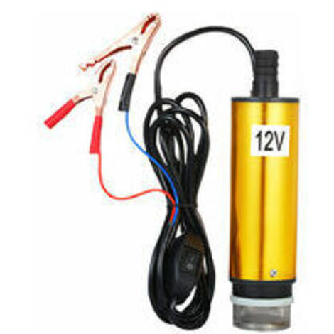 Bomba sumergible para bombeo de agua y gasóleo, bomba de transferencia de combustible de 38 mm con filtro. (1/4)
