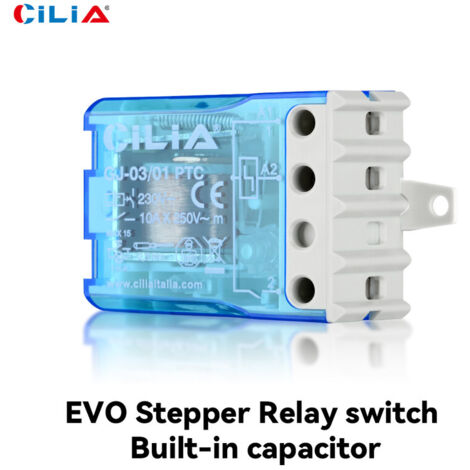 Relais Pas à Pas EVO 4 étapes - Commutateur 230V AC 50/60Hz, 2NO + 1NO, Pour Domotique Ou Industrie, Installation Rail DIN Facile - 11