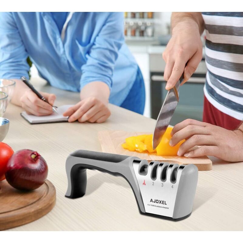 Aiguiseur De Couteaux électrique 4 En 1 - Pour Couteaux, Ciseaux, Tournevis - 220V, 50W - 8