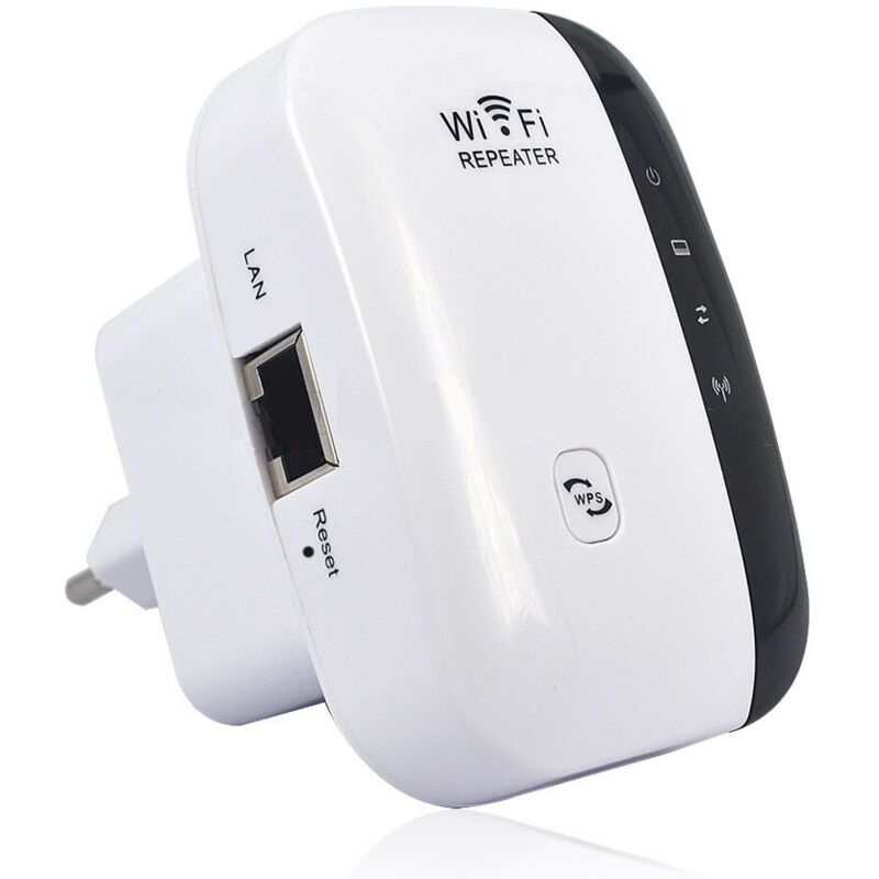 WE Répéteur WiFi, 300Mbps Amplificateur WiFi Extenseur Sans Fil Mode Repeater/Routeurs/AP Interface Port Ethernet Protection WPS Facile à Installation