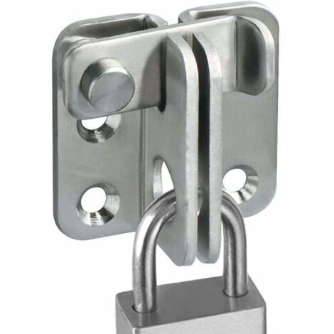 Loquet De Porte En Acier Inoxydable 304 – Moraillon 125x40 Mm, Agrafe 43x35 Mm, Visserie Incluse, Pour Armoire, Portail, Abri (argent Mat)