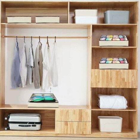 Lot De 12 Organiseurs De Tiroir, Rangement Tiroir Pliable Et Respirant