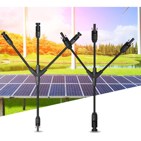 Y Type 3 Branche Professionnel Solaire Panneau Câble Connecteur, Connecteur et raccord de panneau solaire, pour Solaire Panneau Photovoltaïque Système