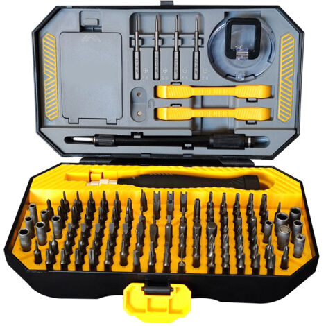 145-in-1 Präzisions-Schraubendreher-Set mit Magnet-Bits, Pinzette, für Computer, Smartphone, Laptop und PC, inklusive Schlitz-, Kreuz-, Pentalobe- und Torx-Schraubendreher (1/5)