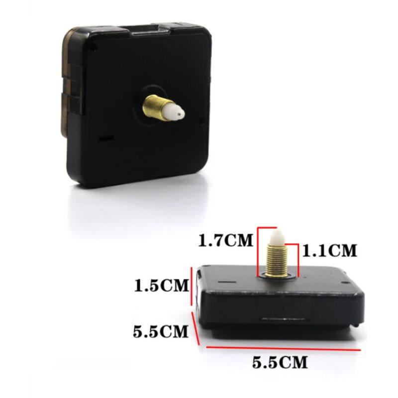 Kit Meccanismo Orologio Al Quarzo Silenzioso – Ricambio Movimento Con 6 Lunghezze Albero (8.9-23.5 Mm), Fai Da Te Per Riparazione O Creazione Orologi Da Parete - 4