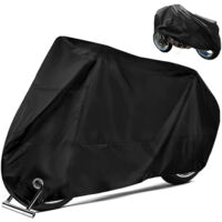 Copertura antipolvere Oxford 210D, freddo, impermeabile, antivento, 200 x 70 x 110 cm (Nero)
