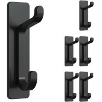 Set Di Accessori Da Bagno Da 5 Pezzi, Portasciugamani, Porta Carta Igienica Gancio Da Parete Acciaio Inossidabile Nero 86138536