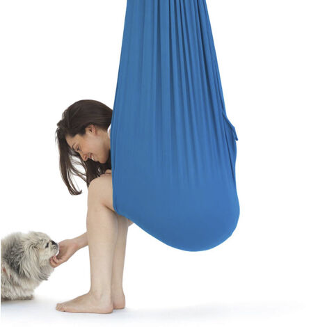 Columpio sensorial terapéutico para niños y adultos, 100X280 cm con soporte de pared (color: consulte la imagen 1)