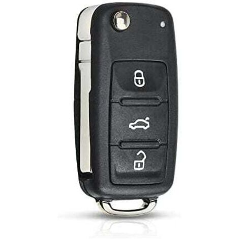 Carcasa plegable de repuesto para llave de coche, mando a distancia para VW Volkswagen Golf Mk6 T1guan Polo Passat CC Seat Skoda Octavia, 3 botones