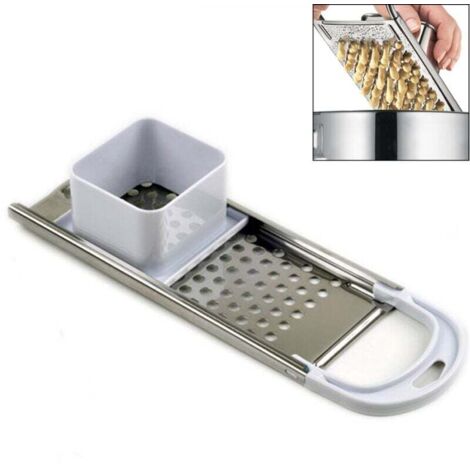 Herramienta de cocina para hacer pasta Spaetzle de acero inoxidable con empujador de seguridad y mango cómodo (1/5)