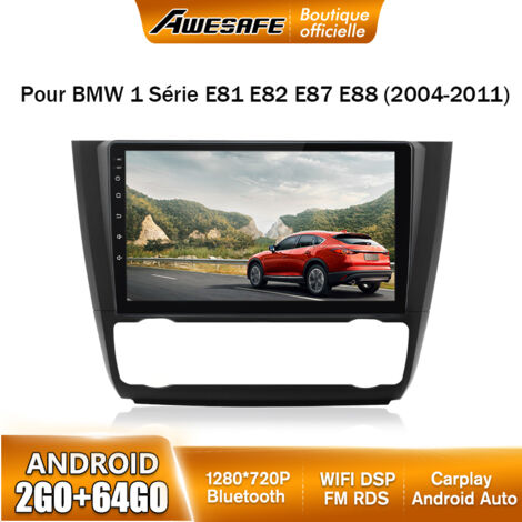 AWESAFE Autoradio Android 13 pour BMW 1 Series E81 E82 E87 E88 (2004-2011) 2Go+64Go 9'' Écran Tactile Carplay Android Auto GPS (1/5)