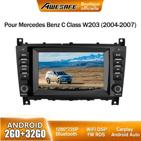 AWESAFE 4G Autoradio Android 13 Pour Mercedes Benz CLK W209 W203 W463