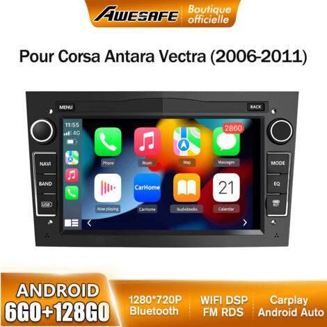 AWESAFE 4G Autoradio Android 13 6Go+128Go pour Opel Corsa Vivaro Antara Zafira Astra Meriva 7 '' Écran Tactile Carplay Android Auto (1/5)