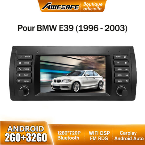AWESAFE Autoradio Android 13 pour BMW E39 (1996-2003) 2Go+32Go avec 7'' Écran Tactile GPS Carplay Android Auto Bluetooth (1/5)