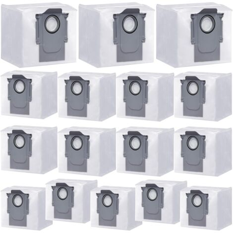 Packung mit 16 Einweg-Staubbeuteln für Roborock G10S/G10SPRO/G10SPLUS/G10SPURE/T8/T8PLUS/G20/T8/Q7/Q7+/Q7 MAX/Q5/Q5 S7/S7MAXVULTRA/S8 Saugroboter, Roborock Q5 Beutel: 3-Liter-Ersatzbeutel mit großem F (1/3)
