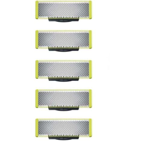 Kompatibel mit OneBlade – Ersatzklingen für den OneBlade Elektrorasierer/Trimmer, langlebiger Edelstahl, zum Trimmen, Stylen und Rasieren, 5er-Packung