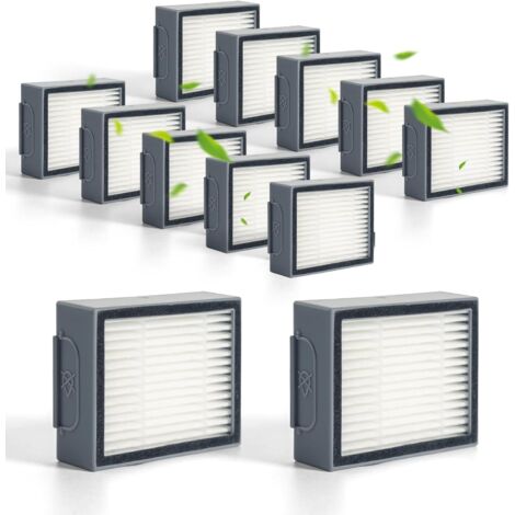 12er-Pack Ersatzfilter, kompatibel mit iRobot Roomba EI & J Serie e5 e6 i1 i2 i3 i4 i5 i6 i7 i8 j5 j6 j7 j8 j9 und weiteren Staubsaugerversionen (Nicht für Combo J7+/J9+ Plus) (1/5)