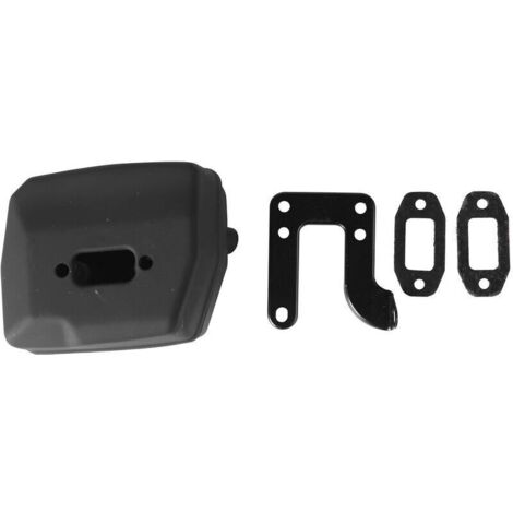 Auspuffschalldämpfer mit Trägerplatte für Husqvarna Kettensägen 61 66 162 266 268 272 503476901 503406402, TRIMEC (1/5)
