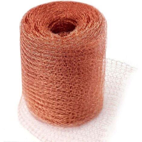 Hochwertiges, nagetiersicheres Netz, 100 % Kupfer, gegen Nacktschnecken, Mäuse, Ratten, Vögel, Nematoden, Ferramol, gestricktes Kupfernetz für den Innen- und Gartenbereich (9 Meter)
