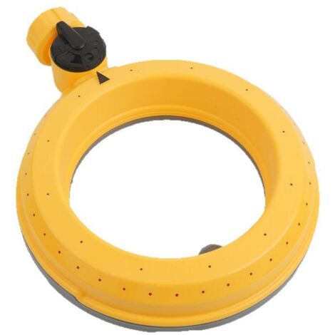 Set aus 2 ringförmigen Rasensprengern für kleine und mittelgroße Flächen, 360-Grad-Kreissprenger mit sanftem Wasserfluss, geeignet zur Bewässerung von Rasenflächen und Gärten (1/5)