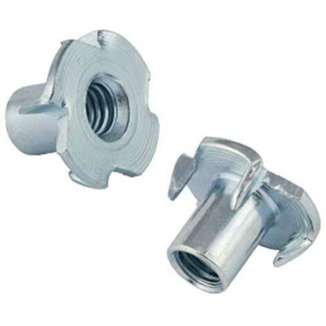 Aktionsangebot: T-Mutter mit Klauensicherung, 4-seitige Mutter mit Klauensicherung, M5 x 8 mm, 50 Stück, AAFGVC (1/5)