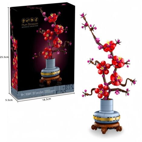 Set kompatibel mit Plum Blossom, Dekorationsset kompatibel mit Plum Blossom Flower Decoration Creative Toys (1/3)