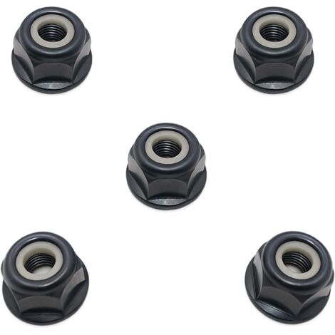 Hippotech 5er-Pack Linksgewinde-Bürstenklingen-Schraubenmuttern 10 mm x 1,0 für Stihl FS44 FS55 FS80 KM FS75 FS83 FS85 FS90 FS100 FS120 FS130 200 FS250 4126 642 7600 (1/5)