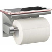 CCYKXA Toilettenpapierhalter, Toilettenpapierhalter aus Edelstahl 304, ohne Bohren, zur Wandmontage, Toilettenpapierhalter