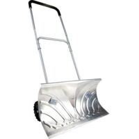 Pelle à neige roulante aluminium 66 cm robuste roues hiver