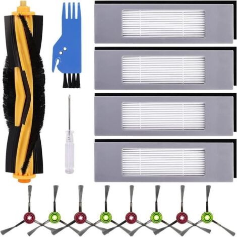15 Pezzi Accessori Per Ecovacs Deebot N8, T8, T9 | Kit Ricambio Con Spazzola, Filtri, Sacchetti E Spazzole Laterali | Manutenzione Robot Aspirapolvere