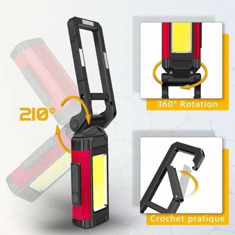 OSALADI Lot 3 Lampes Barbecue LED Flexible - Lampe Torche Aimantée Pour Camping Et Urgences