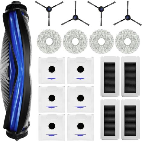 FOREHILL Lot de 19 accessoires pour robot aspirateur ECOVACS DEEBOT N30 PRO OMNI/N30 OMNI, 1 brosse principale, 4 filtres, 4 lingettes, 4 b (1/5)