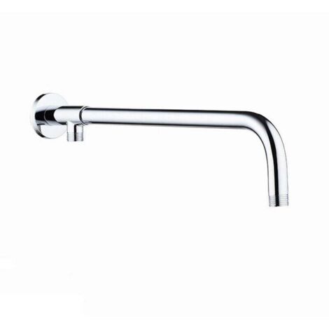 FOREHILL  Bras Douche Mural Extension 40cm en Acier Inoxydable Douche Raccord Extension pour Pomme de Douche G1/2"