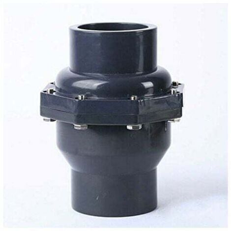 Forehill – Clapet anti-retour en PVC DN20 à DN25 mm – Double raccord pour tuyau de pression – Installation horizontale ou verticale